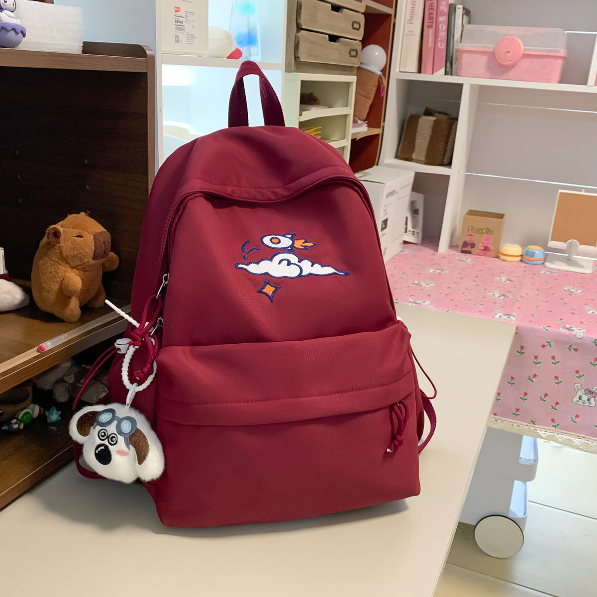 Trendige bestickte Rucksack Brehn