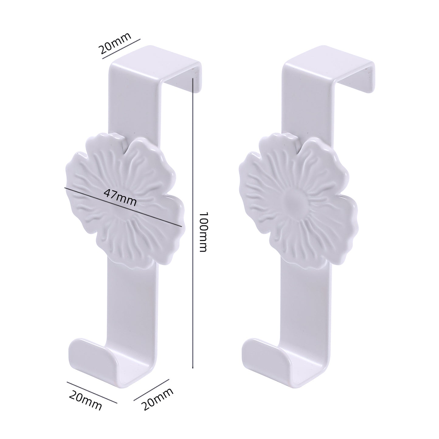 Unisex Wandhaken mit floralem Design Brehn