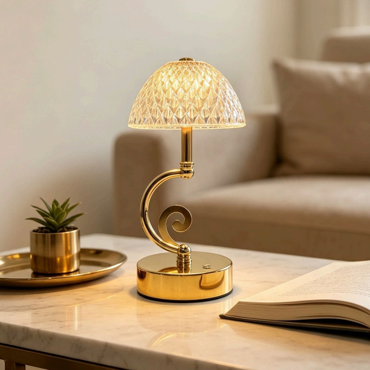 Dekorative Tischlampe