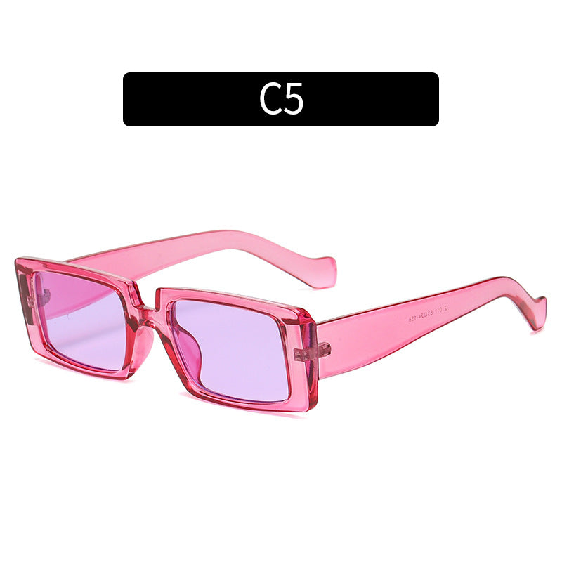 Futuristische angular Kontrastrahmen Sonnenbrille