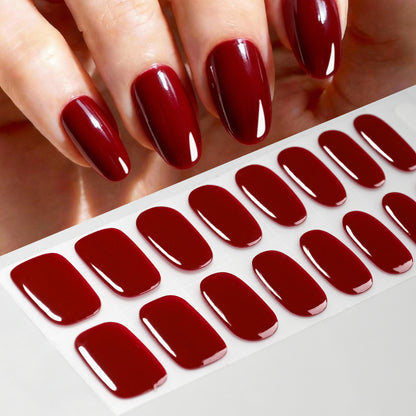 Hochglänzende Gel-Nagel-Wraps