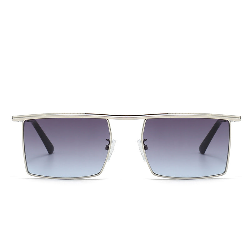 Damen modische Sonnenbrille mit filigranem, rechteckigem Rahmen Brehn