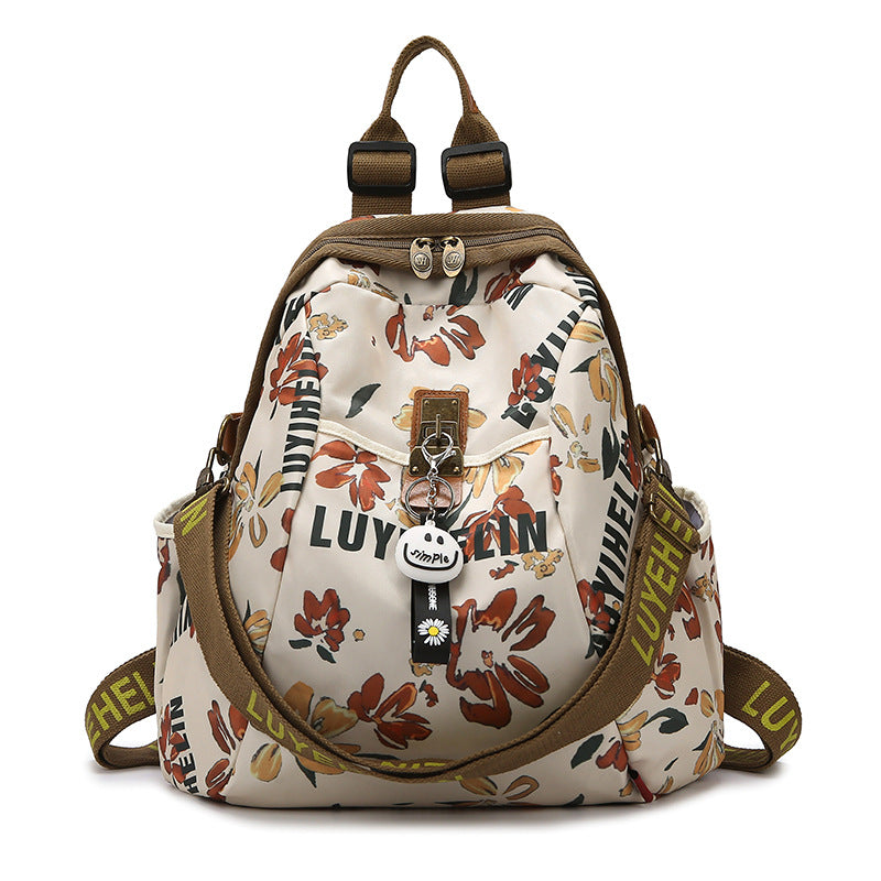 Künstlerischer Floral Gemusterter Rucksack Brehn