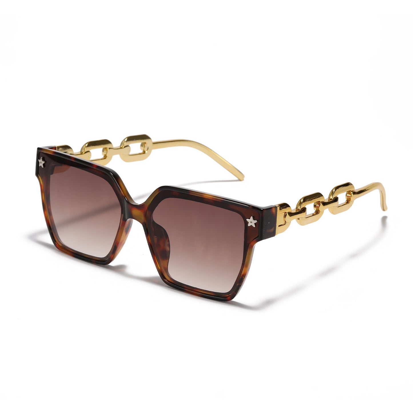 Damen stilvolle quadratische Sonnenbrille mit innovativer Metallrahmenkonstruktion Brehn
