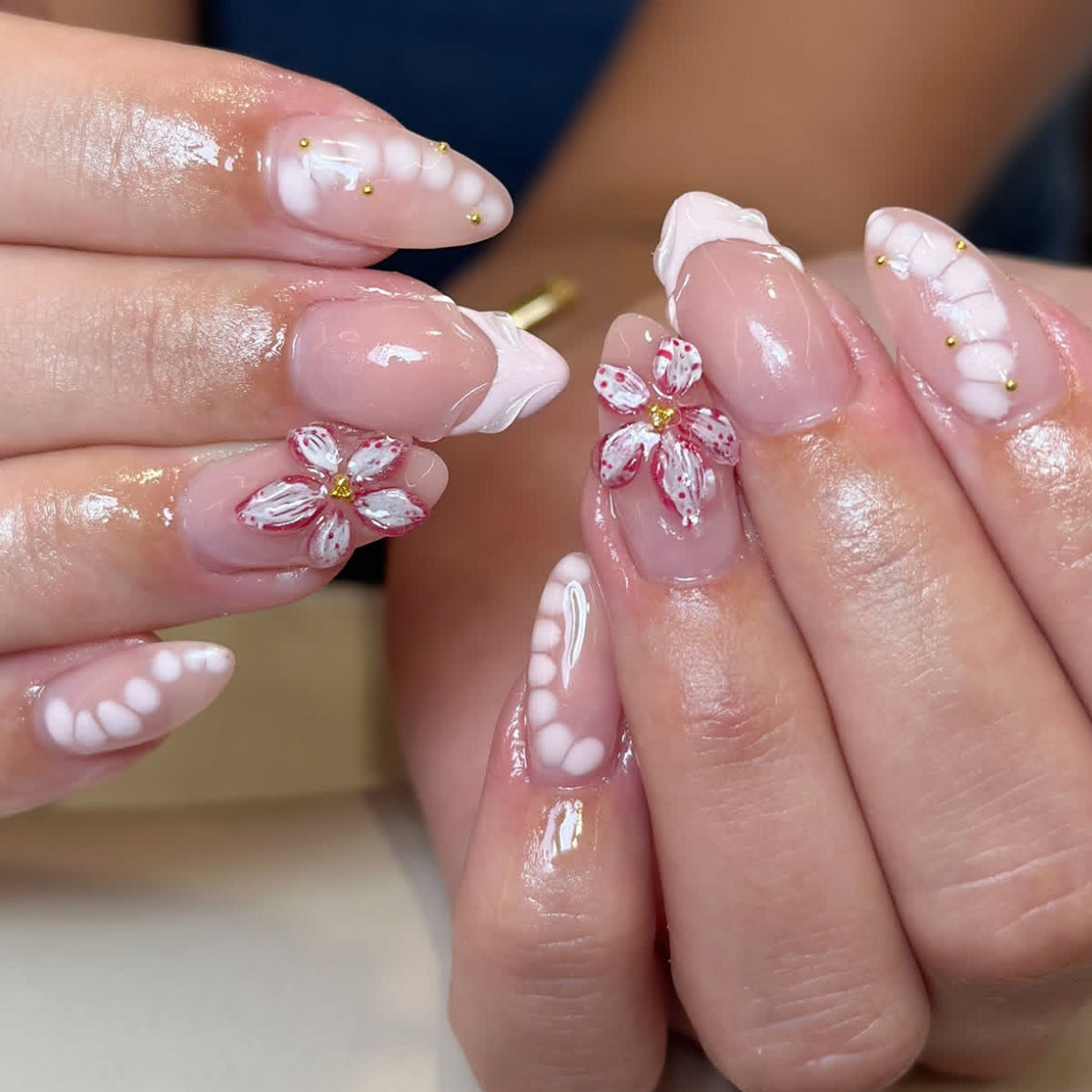 Künstlerisches Blumennagelkunstset Brehn