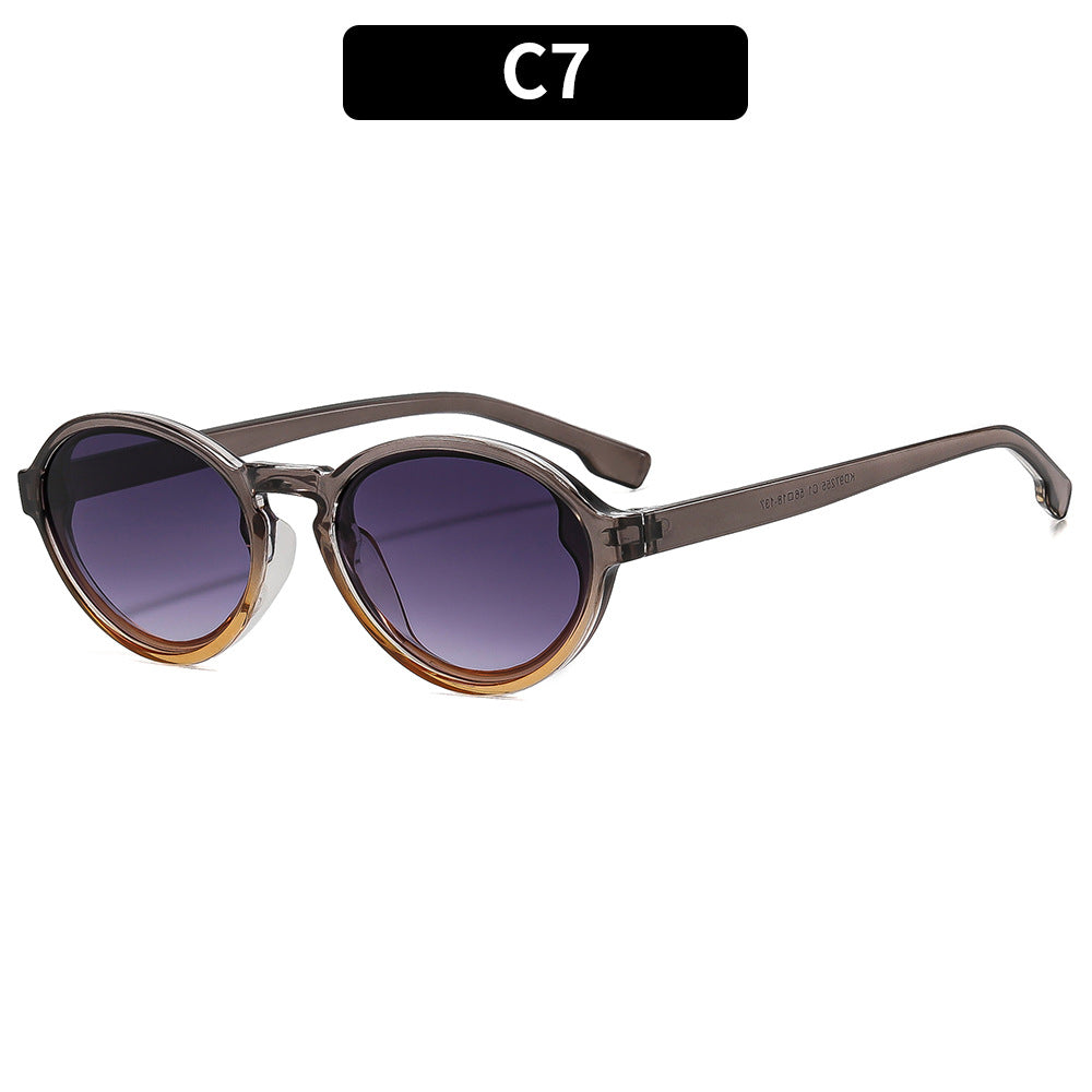 Vintage-inspirierte elegante ovale Sonnenbrille