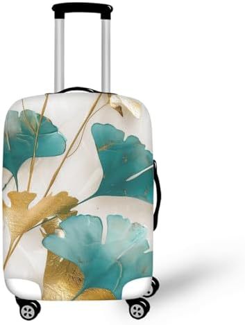 Unisex nan elastische Kofferhülle mit Pferde- und Sonnenblumenmotiv, dehnbarer Stretchschutz für Hartschalen-Trolley mit Reißverschluss Brehn