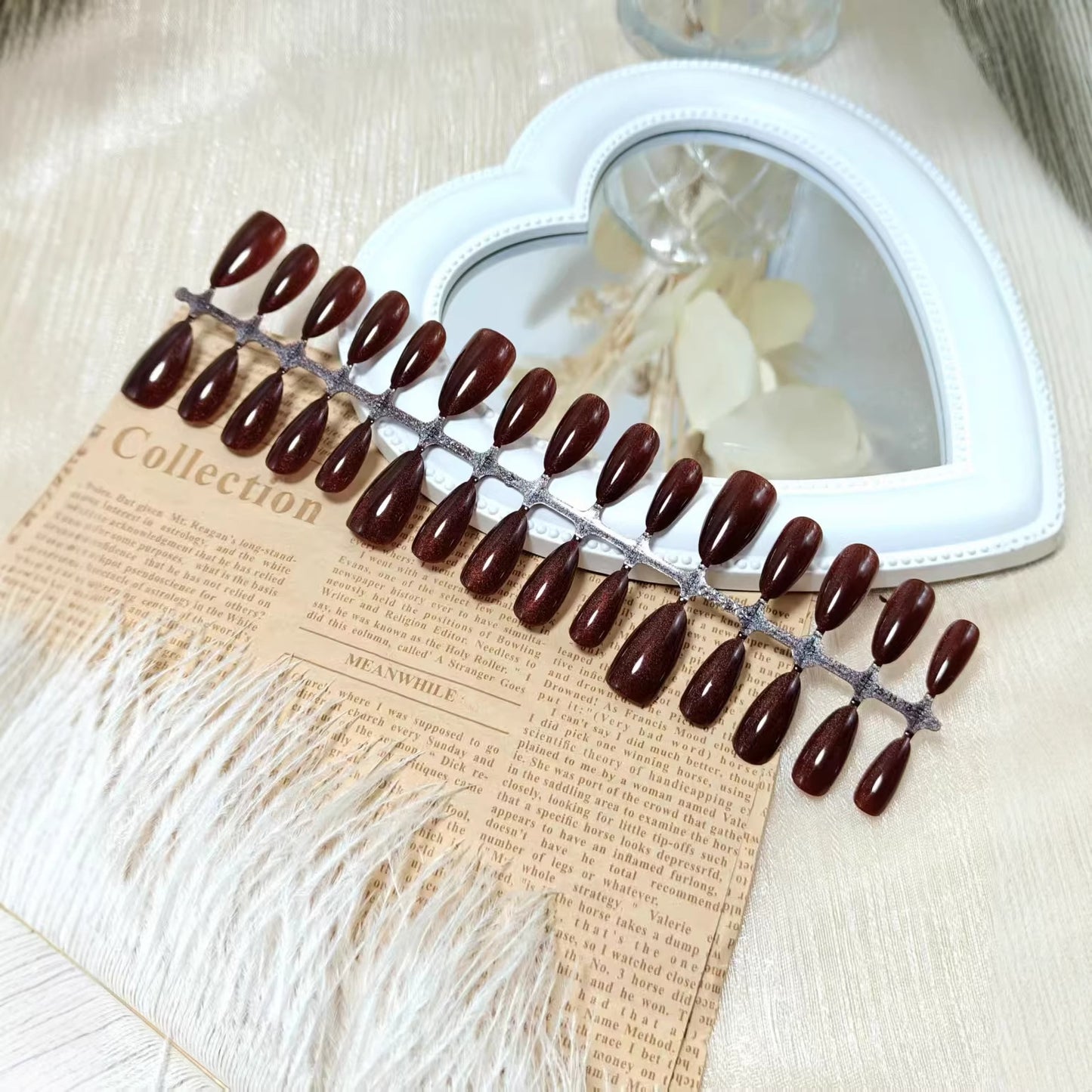 Kunstnägel mit Schimmerndem Glanz Brehn
