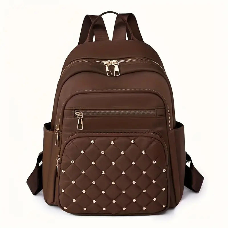 Eleganter gesteppten Multi-Taschen-Rucksack