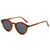 Damen modische Sonnenbrille mit trendigen runden Gläsern und stylischem Rahmen Brehn