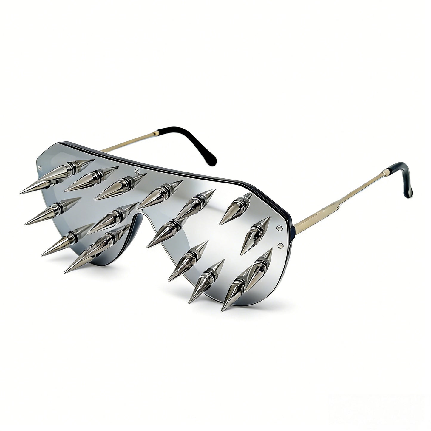 Damen auffällige Design-Sonnenbrille mit Spikes Brehn