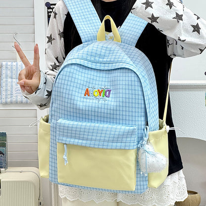 Strukturierter Schulrucksack Brehn