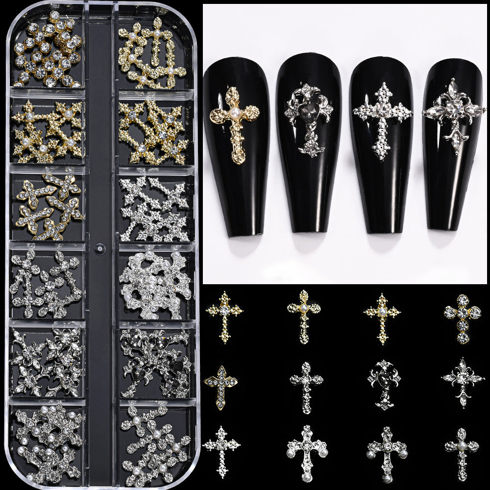 Dekorative Metall-Nagelkunst Charms