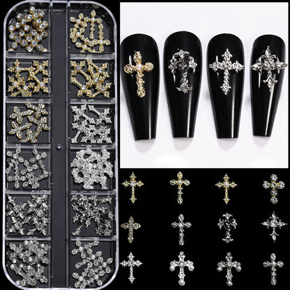 Dekorative Metall-Nagelkunst Charms