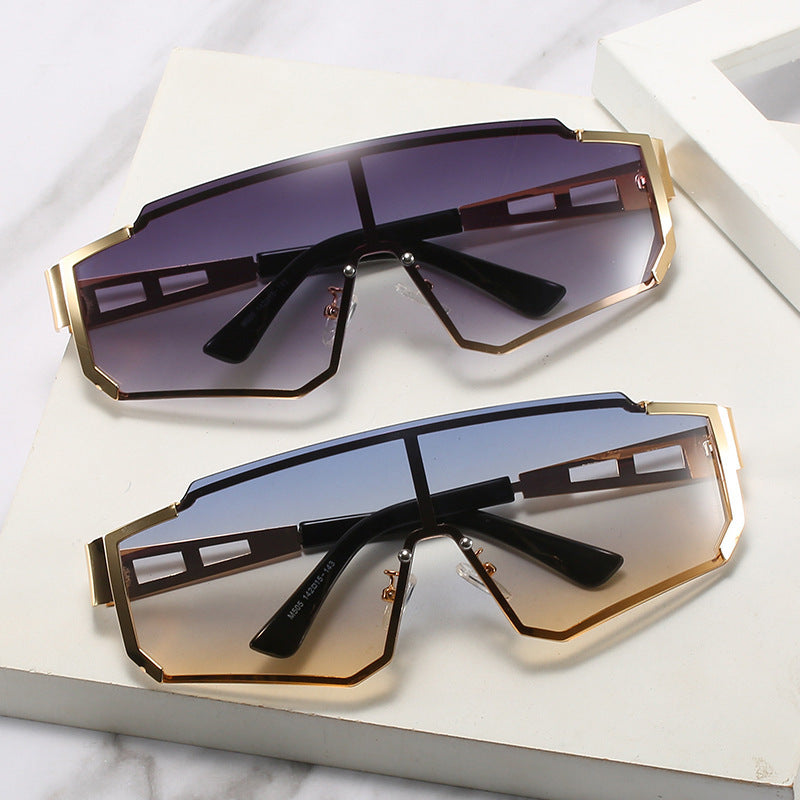 Damen futuristische Oversized Sonnenbrille Brehn