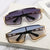 Damen futuristische Oversized Sonnenbrille Brehn