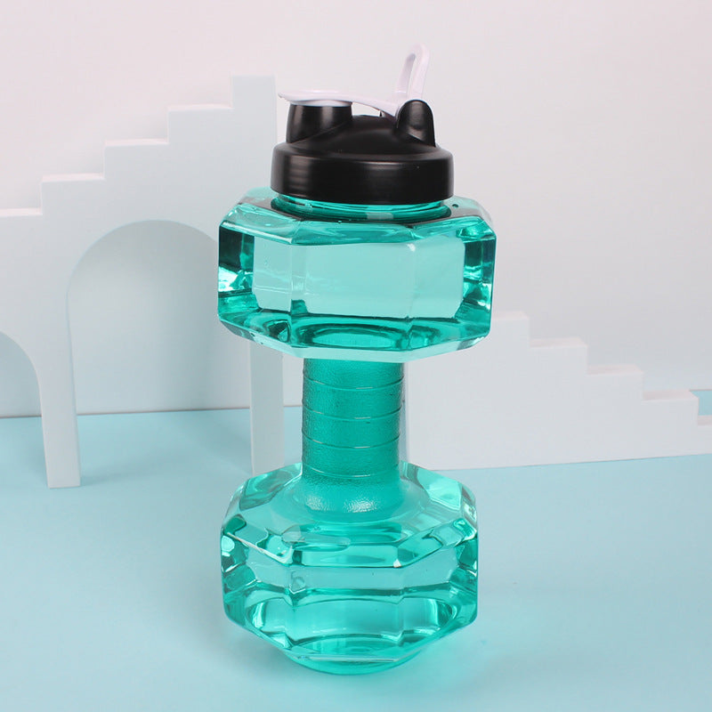 Unisex Fitness Wasserflasche in origineller Hantel-Form Brehn