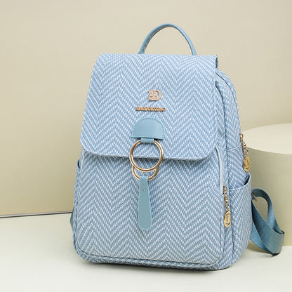 Multi-Kompartiment Fischgrät Fashion Rucksack Brehn