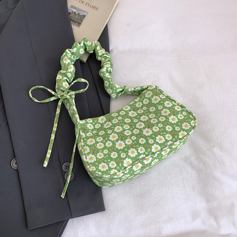 Blumenmuster Schultertasche