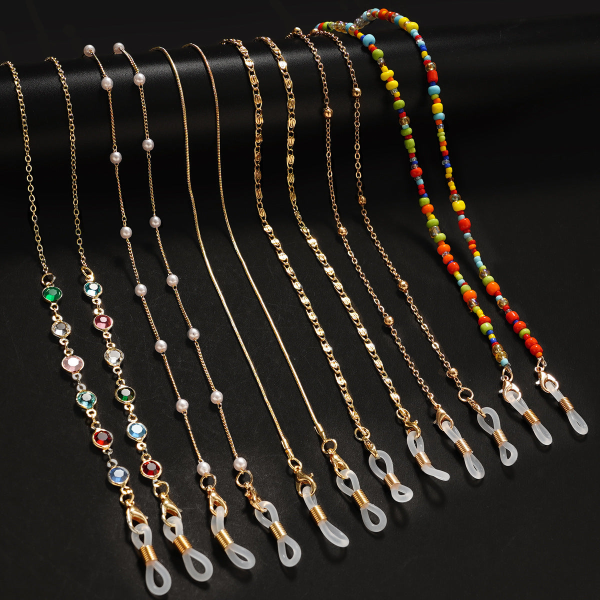 Elegante vergoldete Brillenketten Brehn
