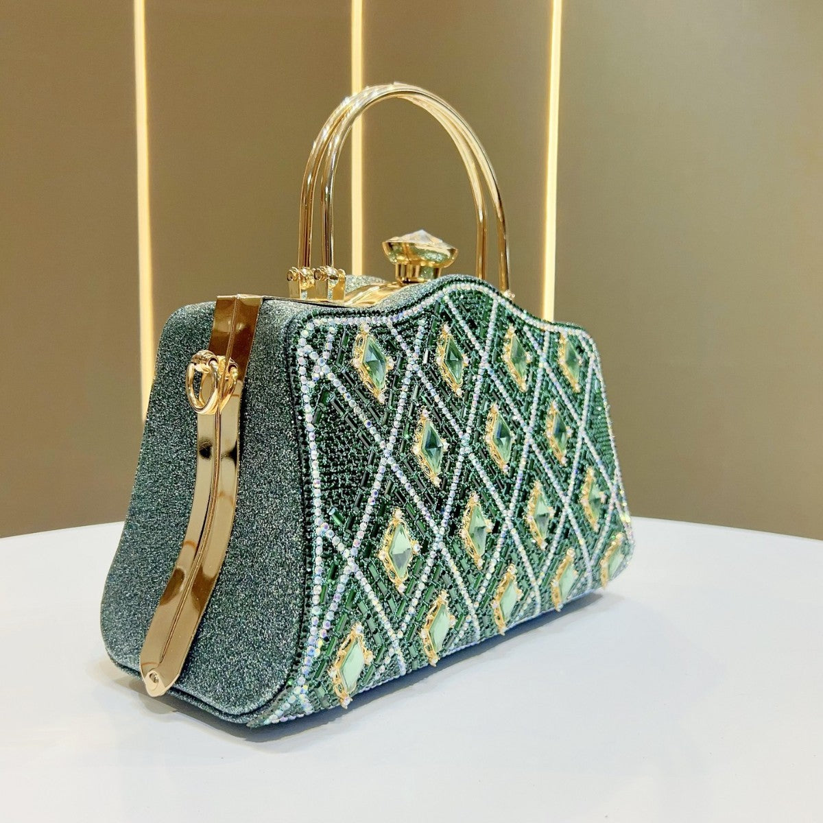 Bejeweled Vintage-inspiriertes Abendhandtasche
