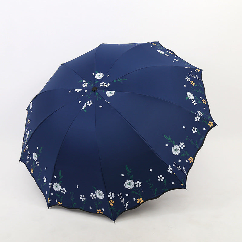 Damen blumenverzierter Regenschirm Brehn