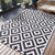 Damen Eleganter dekorativer Teppich mit geometrischem Muster Brehn