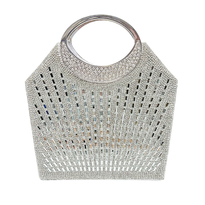 Statement Kristallbesetzte Abendhandtasche