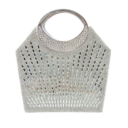 Statement Kristallbesetzte Abendhandtasche
