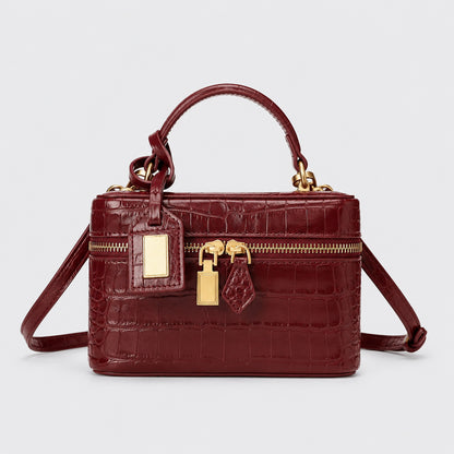 Gepolsterte Leder Handtasche