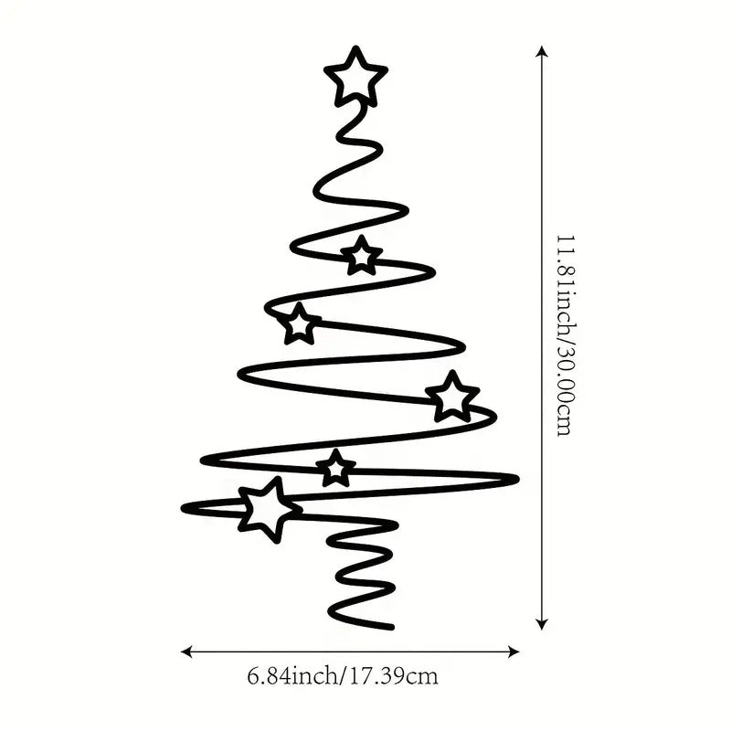 Dekorative Weihnachtsbaum Wandsticker Brehn