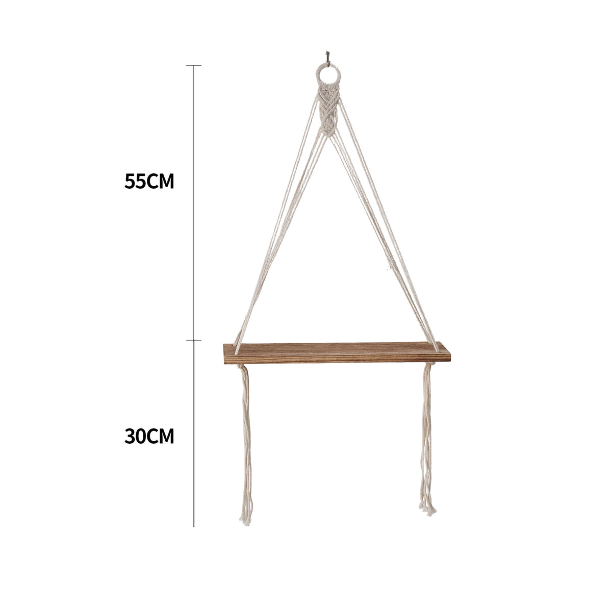 Macramé Pflanzenaufhänger Regal