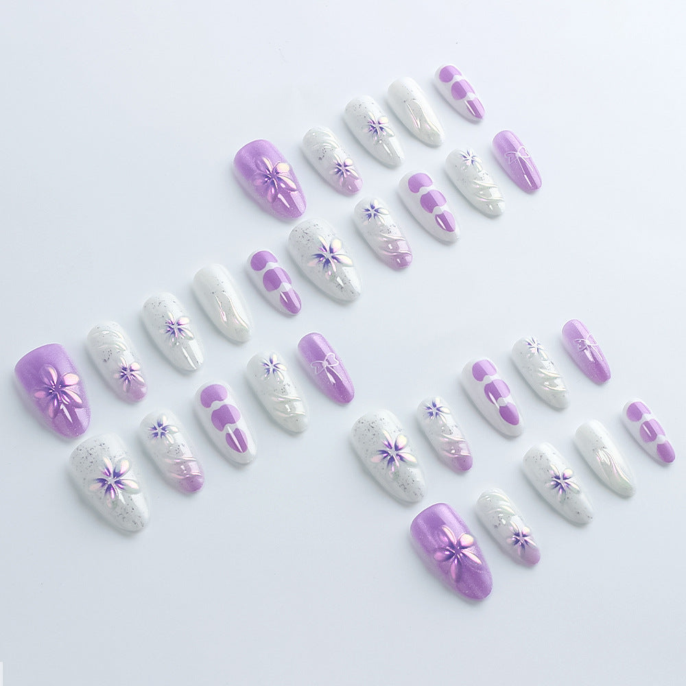 Dekorative Blumen Press-On Nagelkollektion Brehn