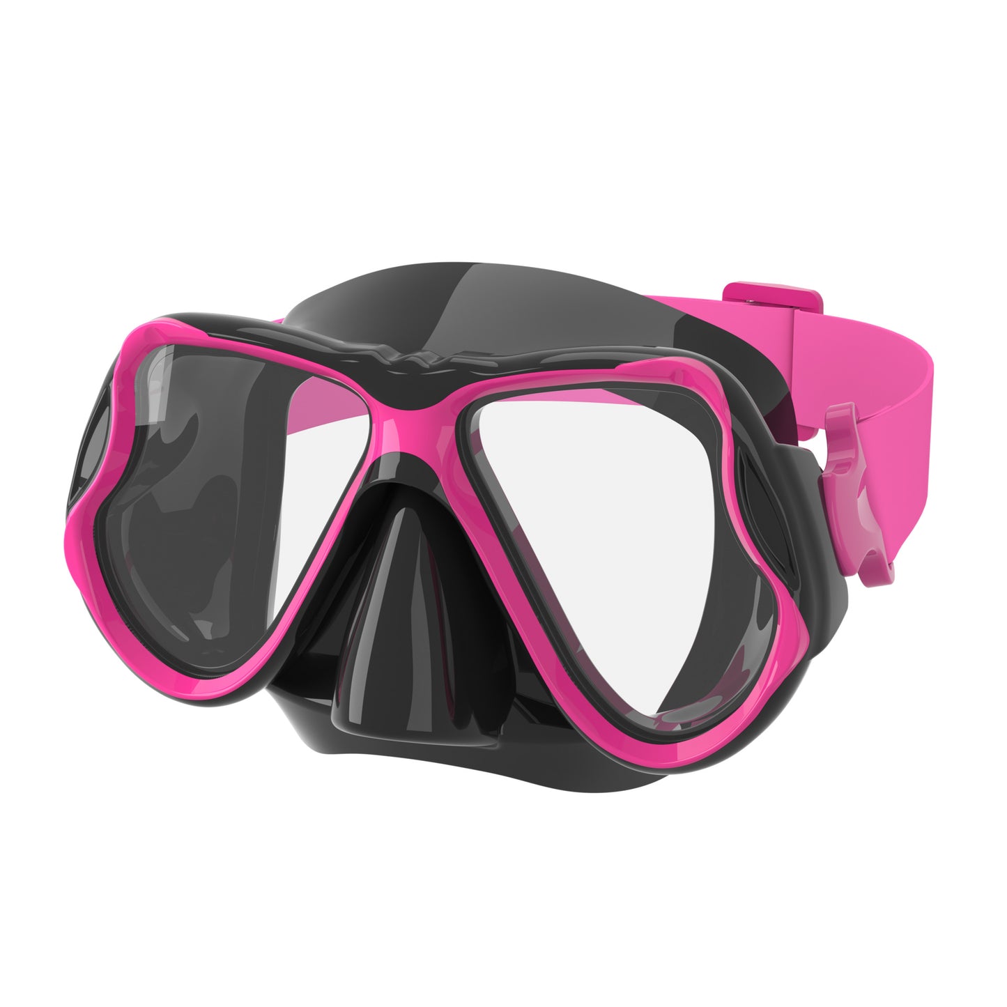 Hochwertige Tauchmaske mit Flexiblem Silikonrand und Breitem Sichtfeld Brehn
