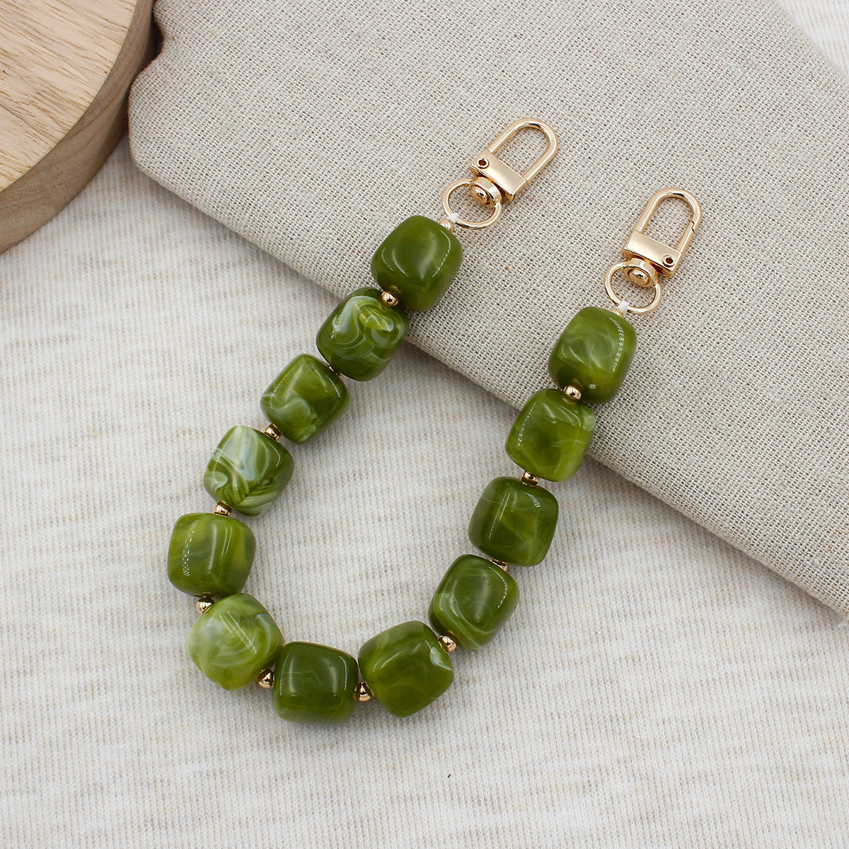 Chunky Beaded Brillen Kette Brehn