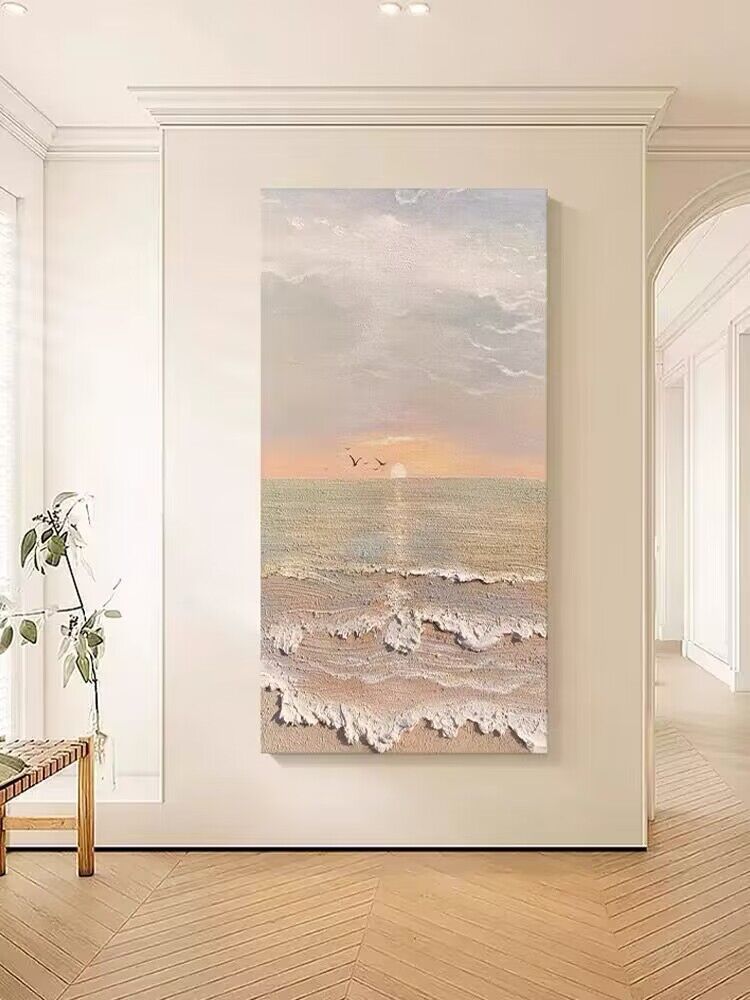 Rahmen Küsten-Sonnenaufgang Leinwandkunst