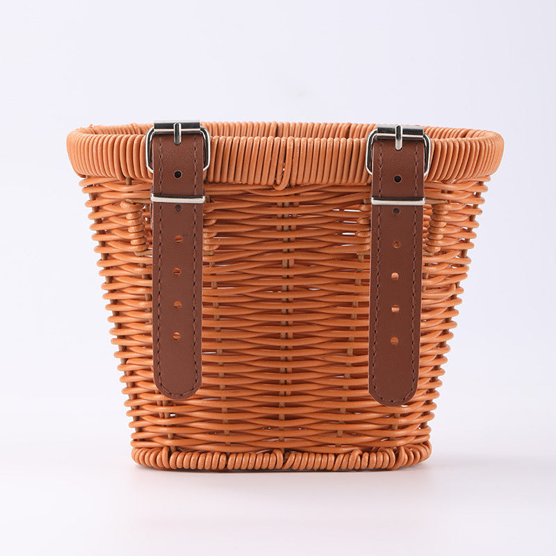 Damen stylischer Korb aus geflochtenem Material Brehn