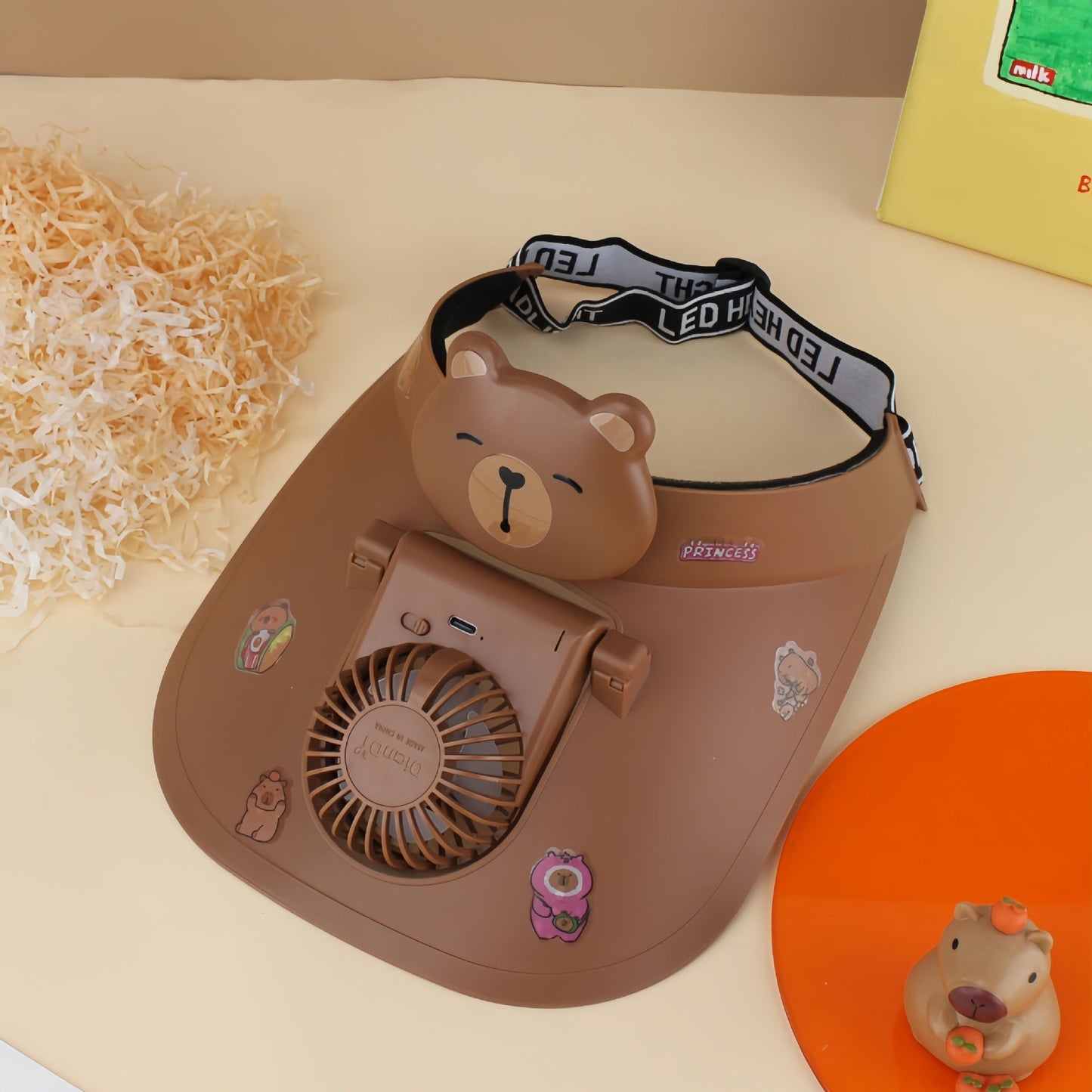 Frauen Tragbarer Handventilator mit Panda-Design Brehn