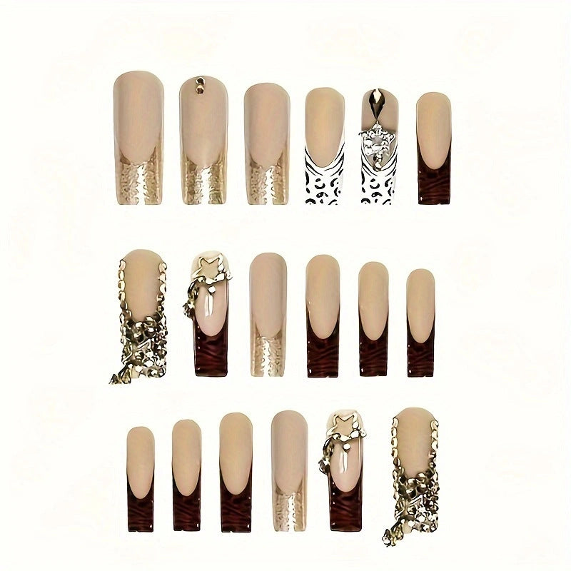 Glamorous 3D Skulptierte Nagelverzierungen Brehn