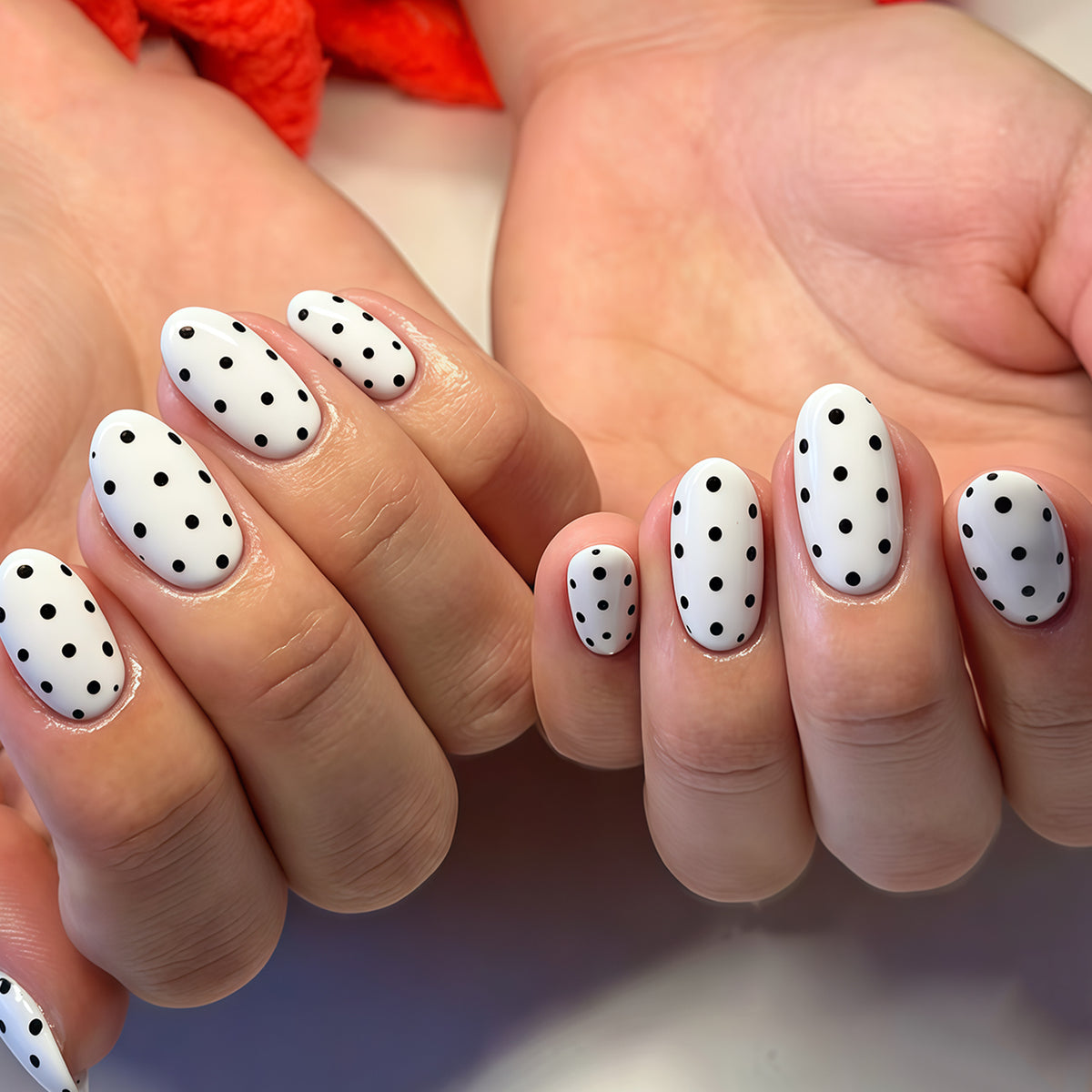 Polka Dot Nagelkunst Wraps Brehn