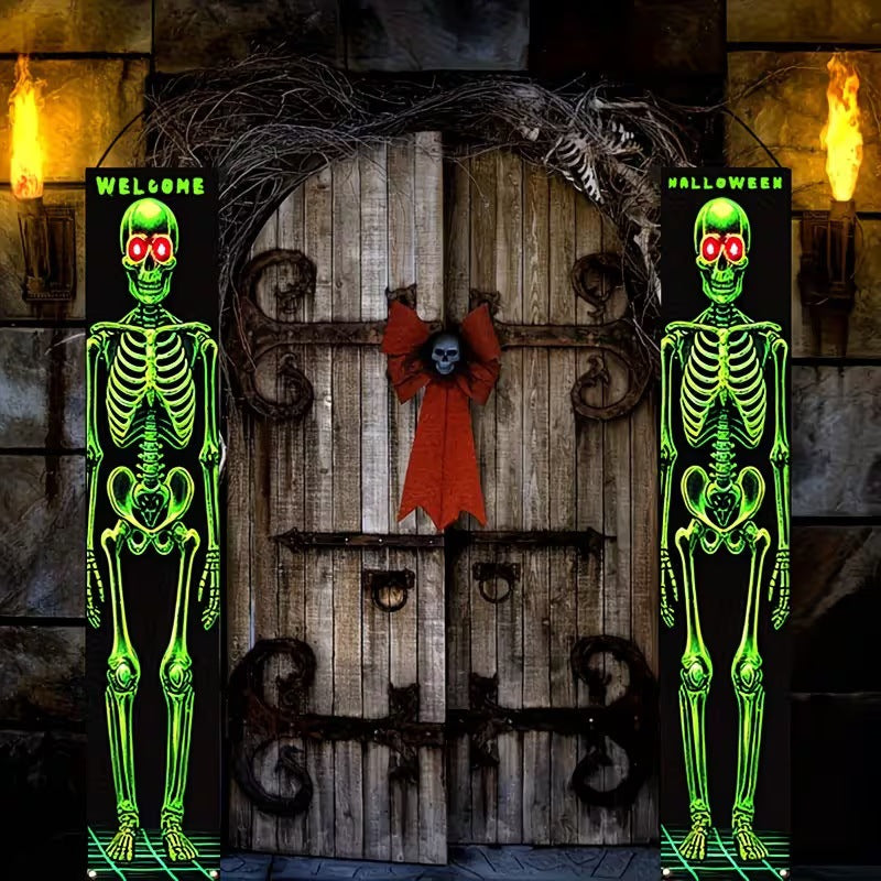 Hängendes Halloween-Türbanner Set