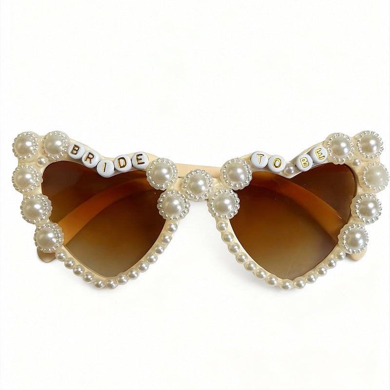 Dekorative herzförmige Braut-in-spe Sonnenbrille Brehn