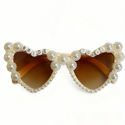 Dekorative herzförmige Braut-in-spe Sonnenbrille Brehn