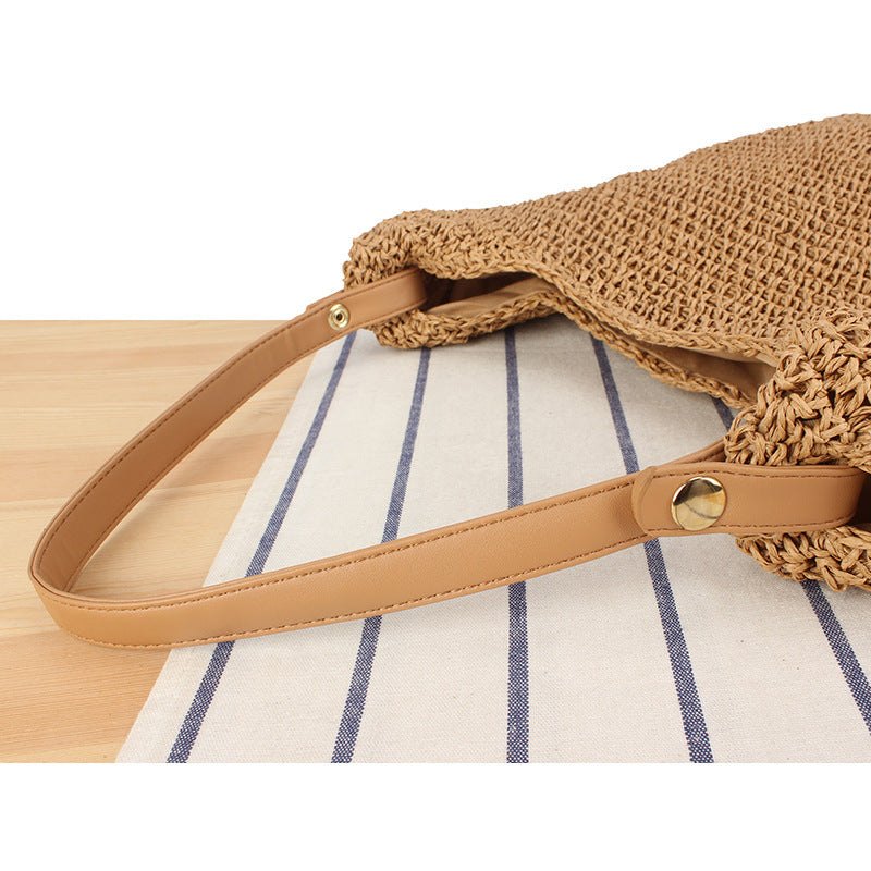 Handtasche Aus Handgeknüpftem Naturmaterial mit Übergroßem Stauraum Brehn