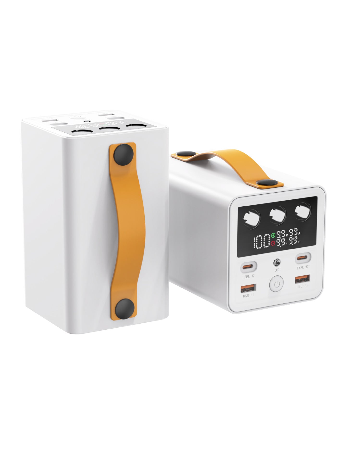 Tragbare Multifunktions-Powerbank mit Digitalem Display und Schnellladefunktion Brehn