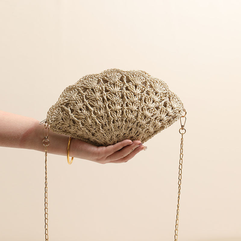 Elegante Clutch-Tasche Im Muscheldesign Brehn