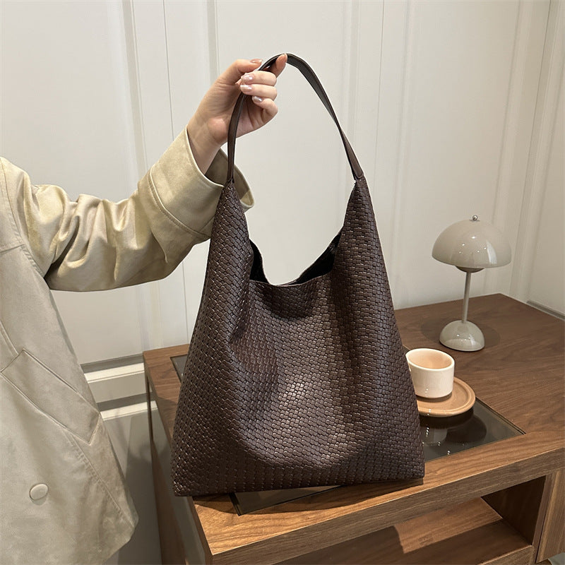 WoTextured Stoff Slouchy Tragetasche Brehn