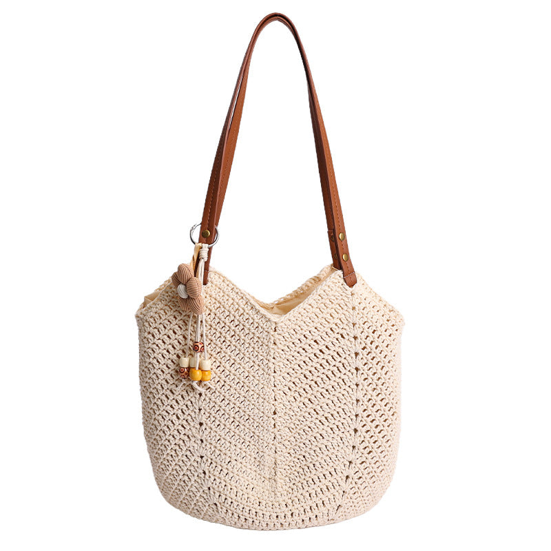 Handgefertigte Strohtasche Brehn