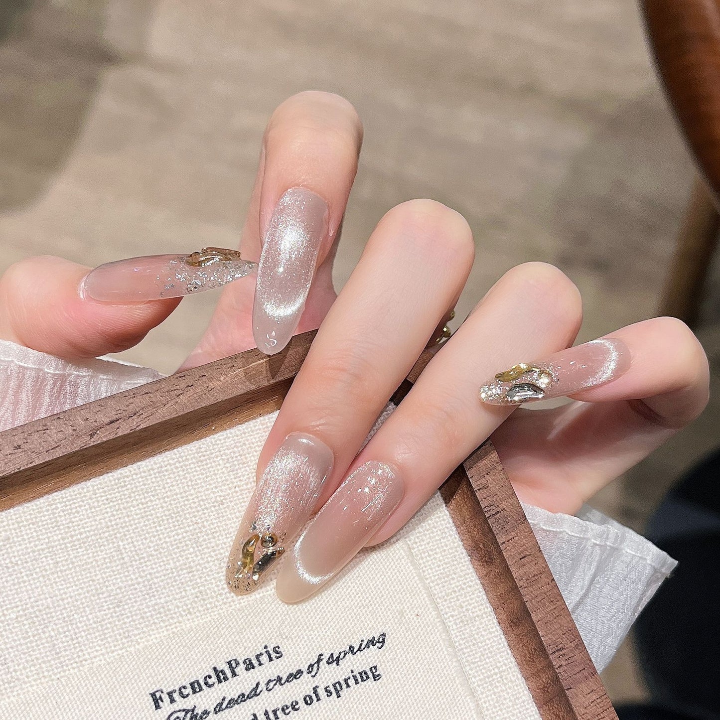 Glitter-Beschichtet Press-On Nagelverlängerungen Brehn