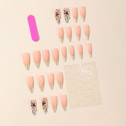 Künstlerische Stiletto Nagelkunst Brehn
